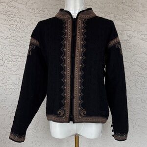 Dale of Norway 100% Wool Cardigan Sweater